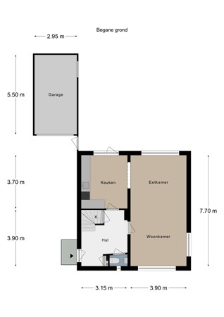 Floorplan - Beatrixstraat 1, 6291 GT Vaals